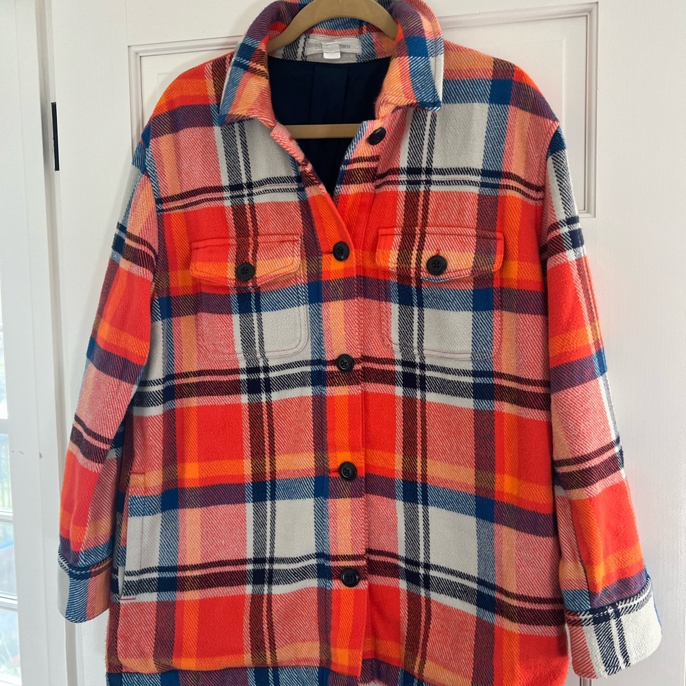 Outerknown Multicolor Plaid Blanket Shirt Jacket